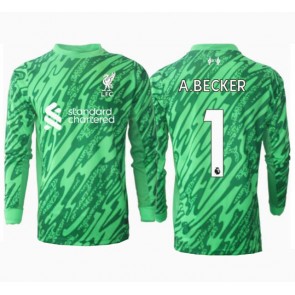 Liverpool Alisson Becker #1 Målmand Replika Udebanetrøje 2024-25 Langærmet
